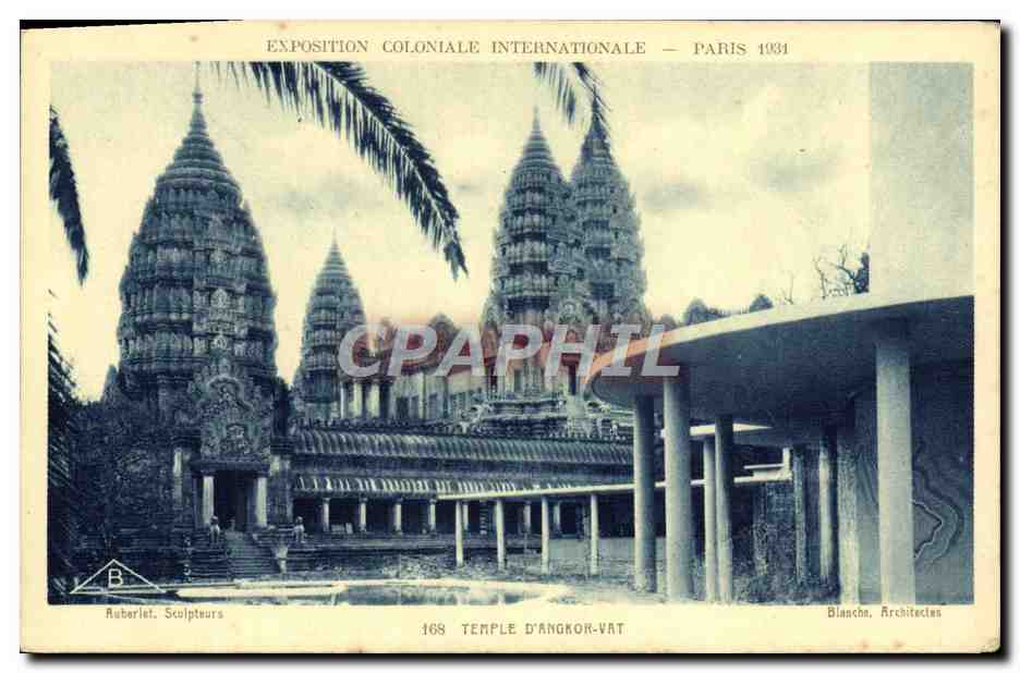 Tempel von Angkor Wat — Internationale Kolonialausstellung — Paris 1934 — Ruberiet, Bildhauer — Blanche, Architekten