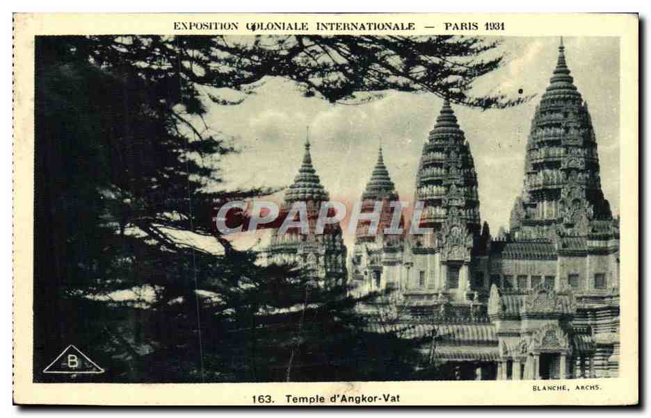 CPA Exposition Coloniale Internationale Paris 1931 Temple d'Angkor Vat