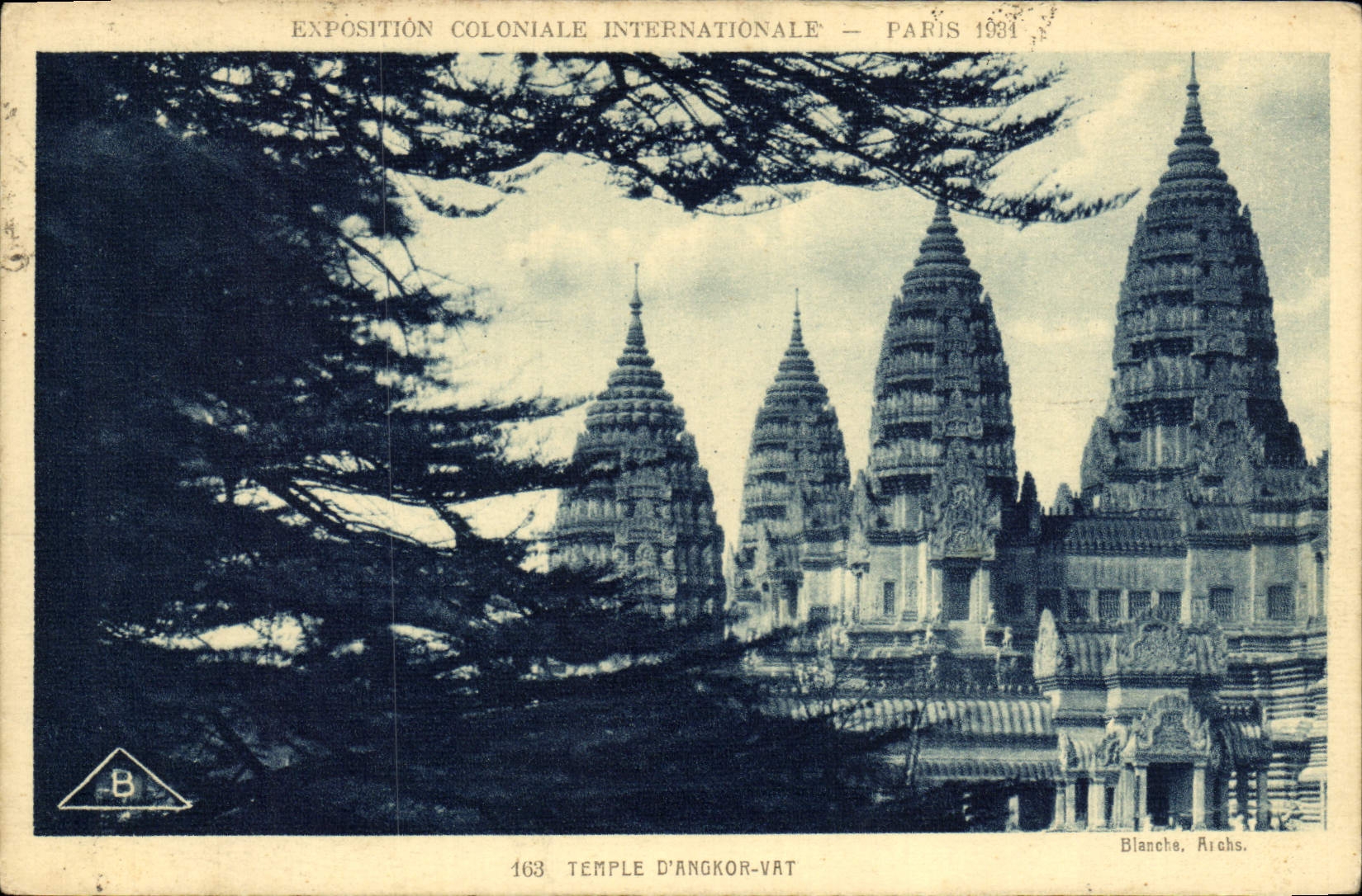 Tempel von Angkor Wat — Internationale Kolonialausstellung — Paris 1931