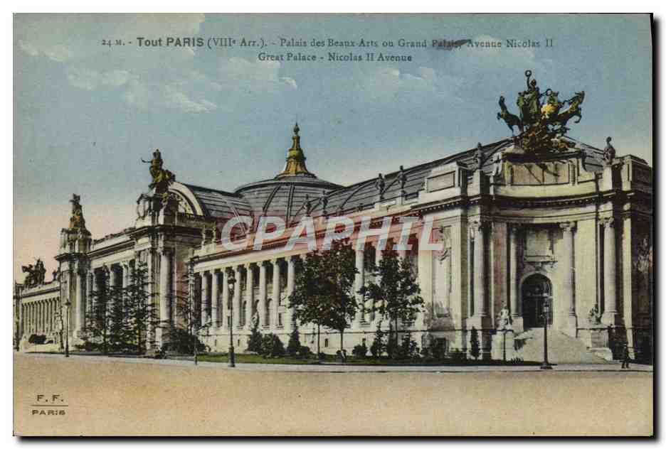 CPA Tout Paris Palais Des Beaux Arts Ou Grand Palais Avenue Nicolas II