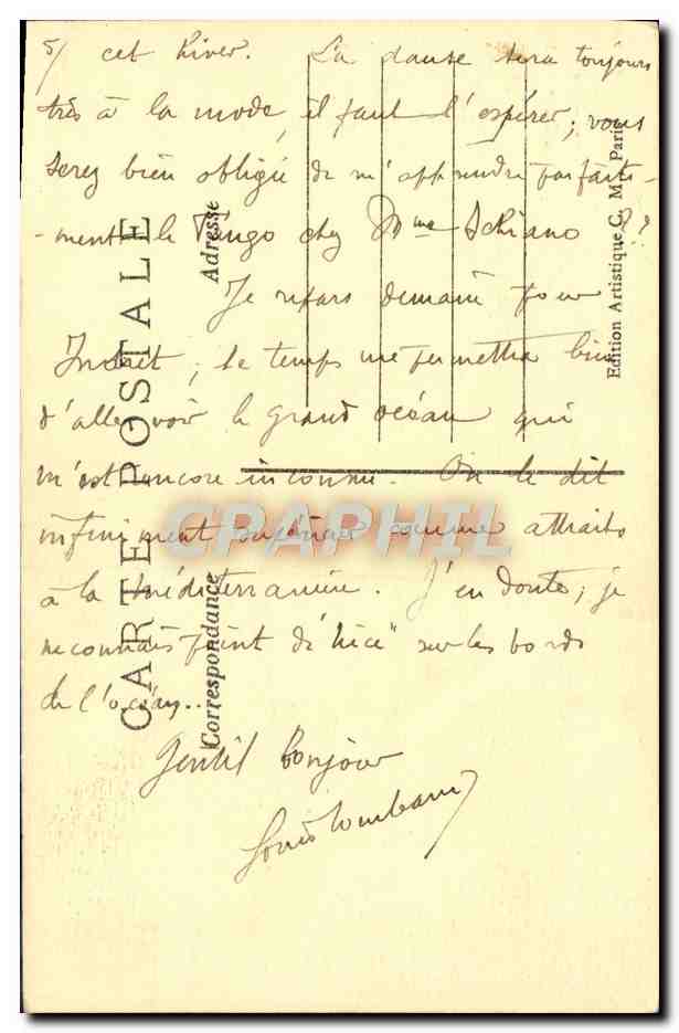CPA Paris La Bourse  — Verso