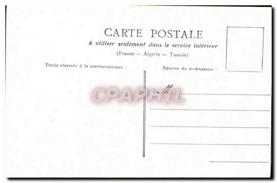CPA Paris Le Triomphe De La Republique Lion — Rückseite