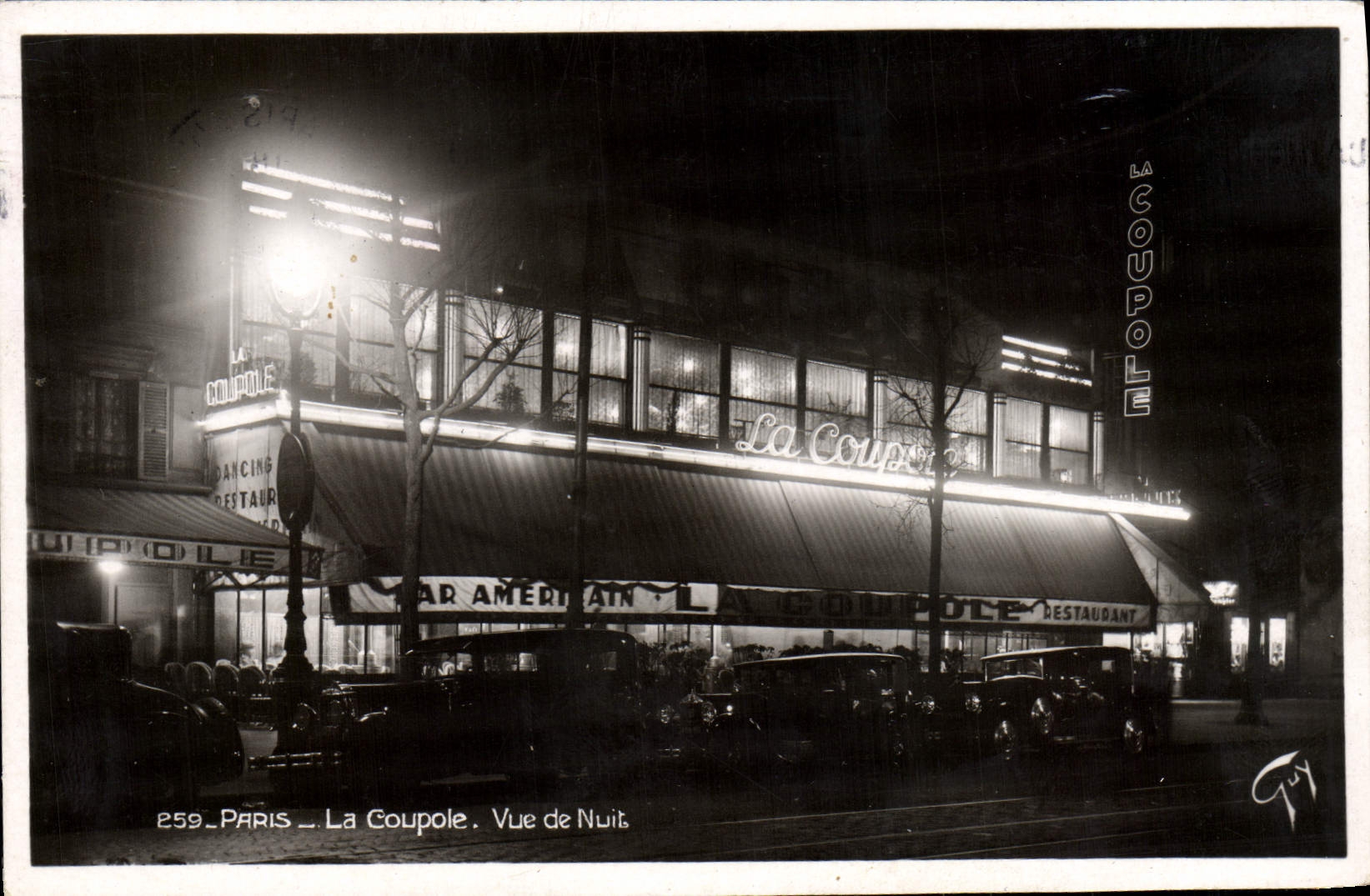 CPA Paris La Coupole Vue De Nuit