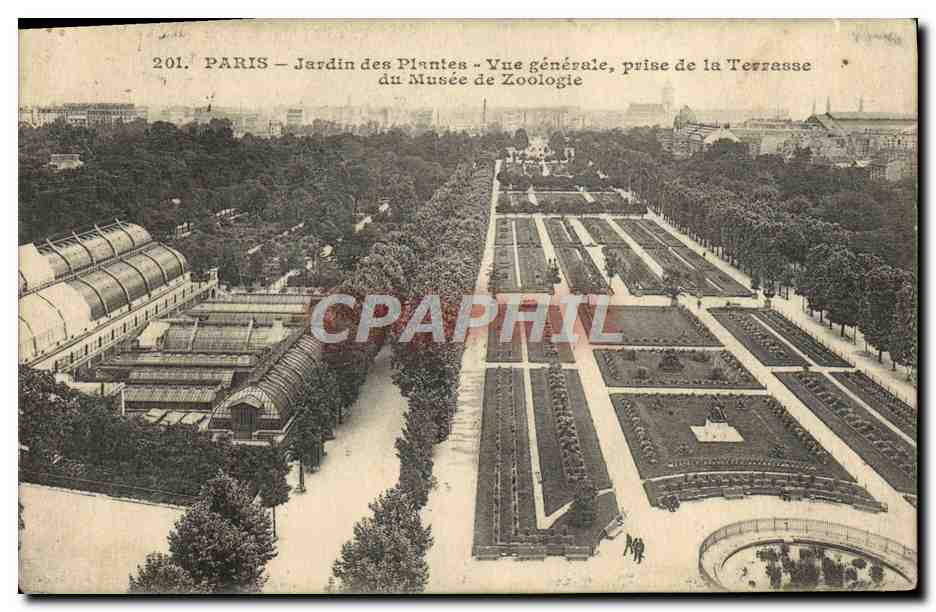 CPA Paris Jardin Des Plantes Vue Generale Prise De La Terrasse Du Musee De Zoologie Zoo