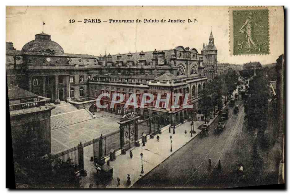 CPA Paris Panorama Du Palais De Justice