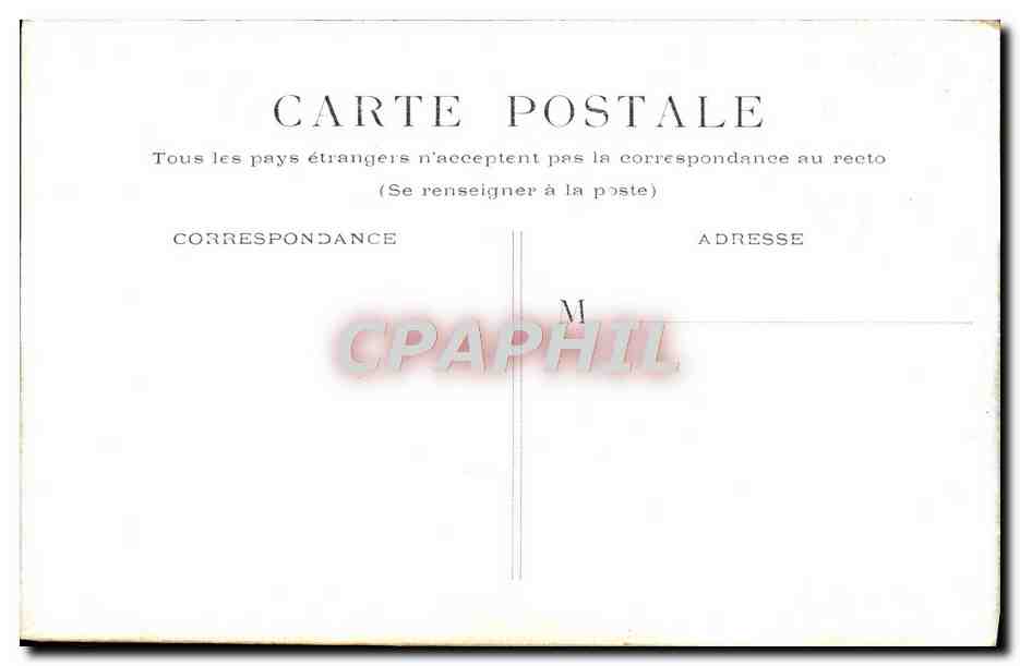 CPA Paris La Comedie Francaise — Rückseite