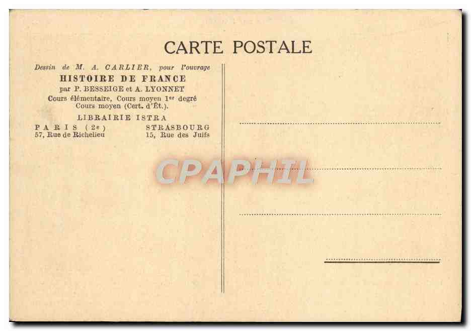 CPA Paris Sous l'Empire Palais des Tuileries  — Rückseite