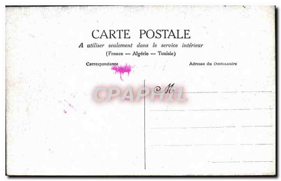 CPA Inondations De Paris Rue De Lille Sauvetage D'Une Femme Et d'Une Fillette — Rückseite