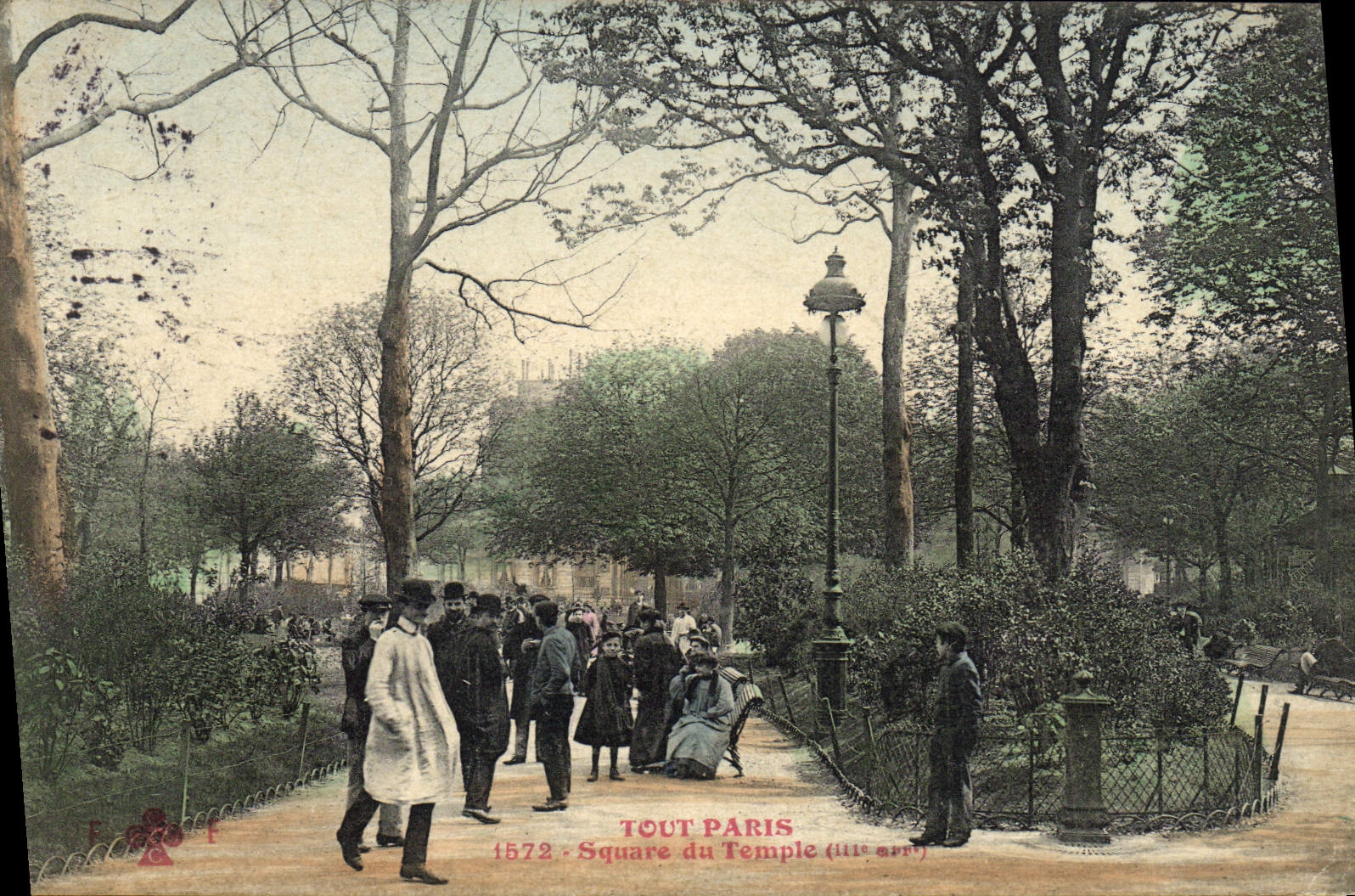 CPA Tout Paris Square Du Temple