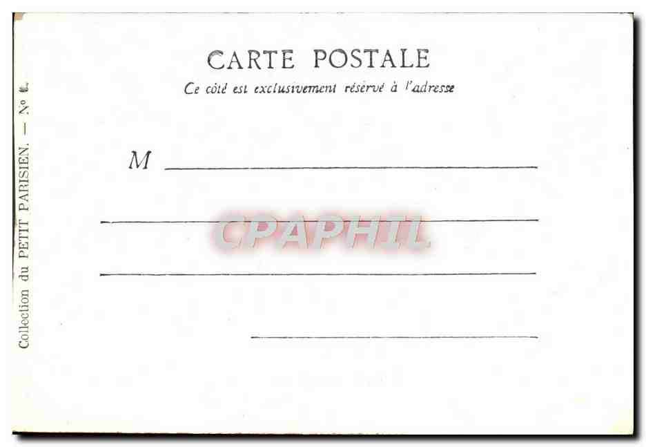 CPA Paris L'avenue Des Champs Elysees — Rückseite