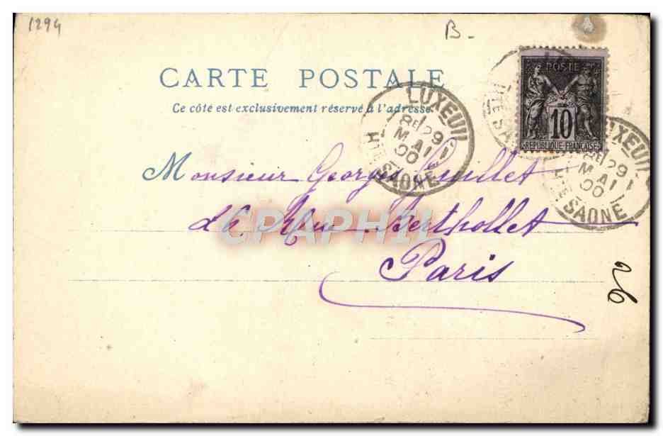 CPA Exposition Universelle De 1900 Le Vieux Paris Boutiquieres du quartier Renaissance — Rückseite