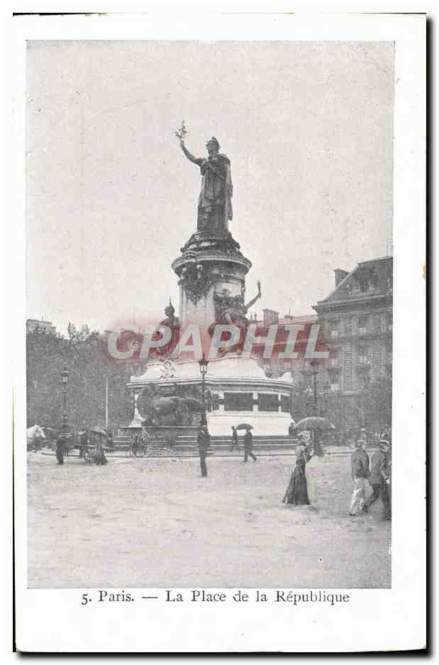 CPA Paris La Place De La Republique