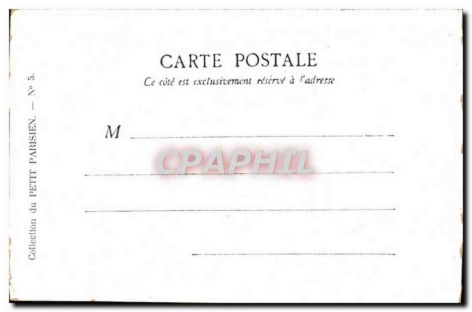 CPA Paris La Place De La Republique — Verso