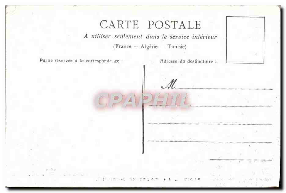 CPA Paris La Fontaine St Michel — Verso