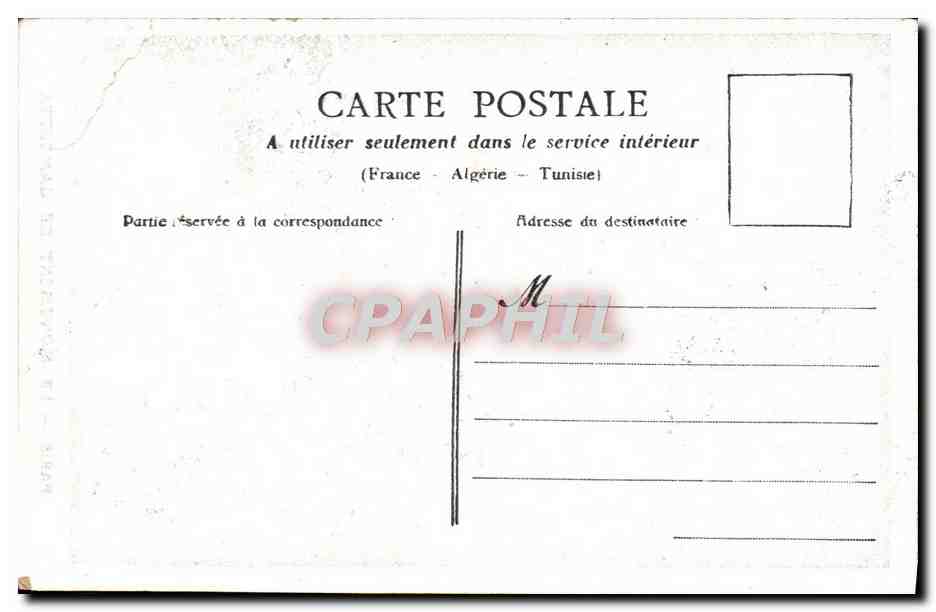 CPA Paris Le Monument De Gambetta — Verso