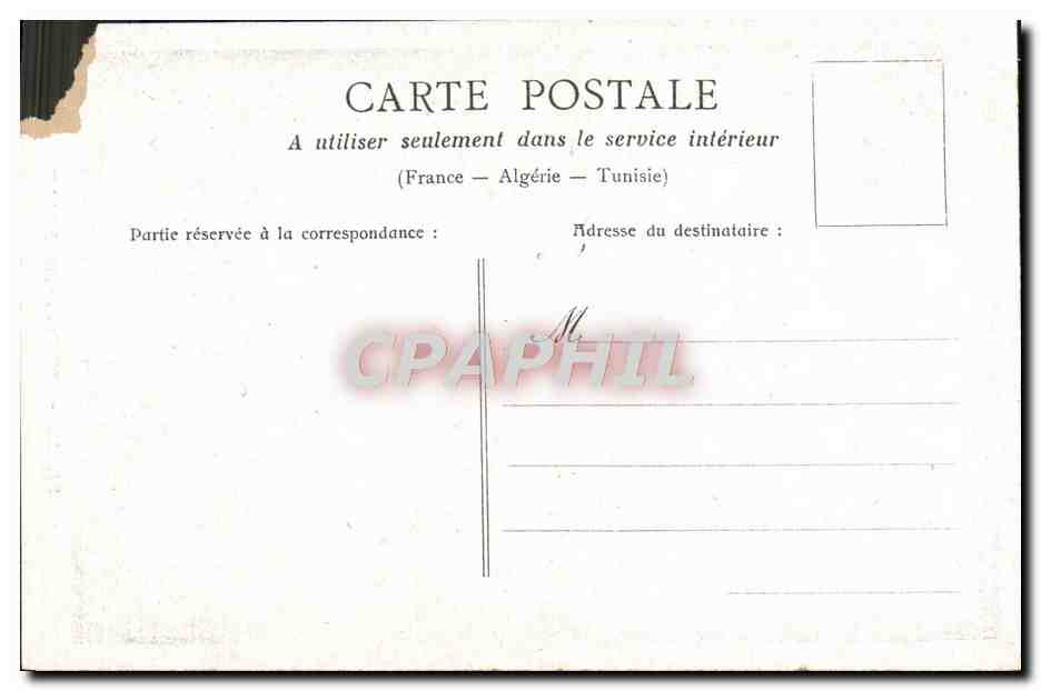 CPA Paris Sainte Chapelle — Verso