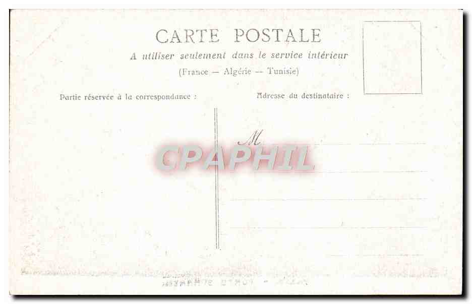 CPA Paris Potre St Martin — Verso