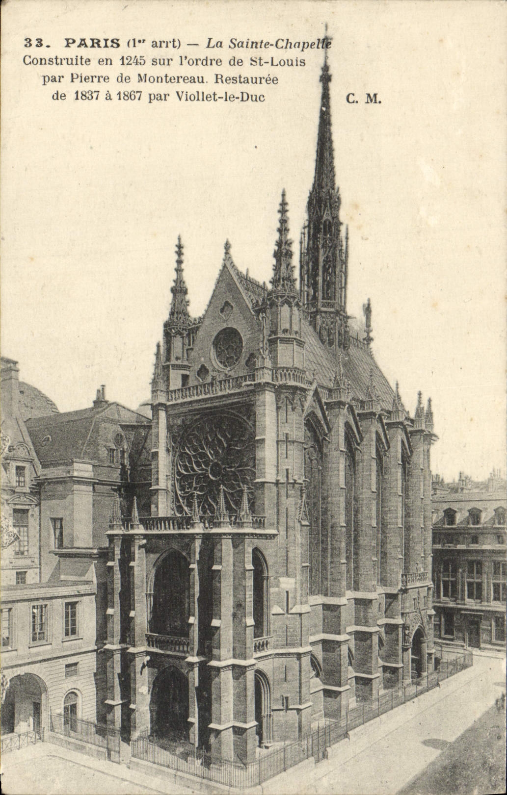 CPA Paris La Sainte Chapelle Construit Sur l'Ordre De St Louis