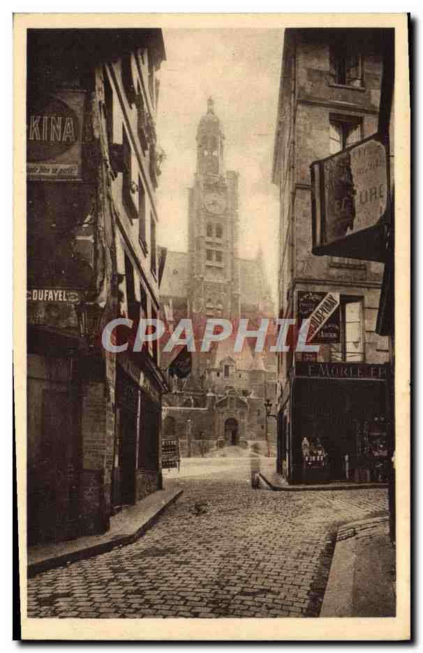 CPA Paris Rue De La Montagne Ste Genevieve Et Saint Etienne Du Mont