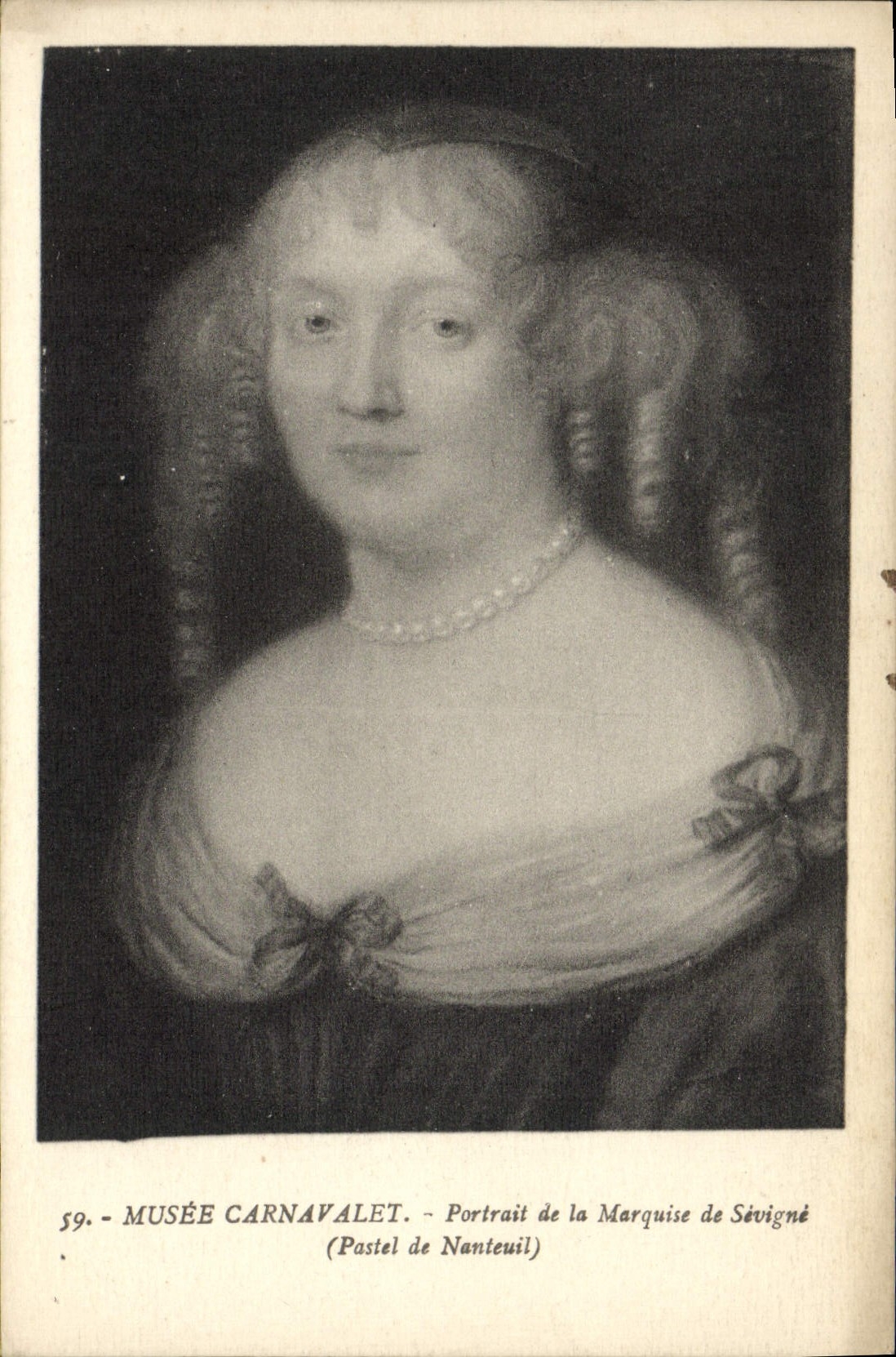 CPA Musee Carnavalet Portrait De La Marquise De Sevigne Pastel de Nanteuil
