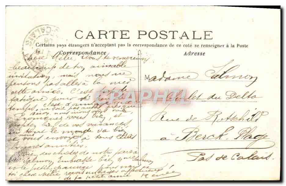 CPA Paris Le Petit Palais Des Champs Elysees — Rückseite