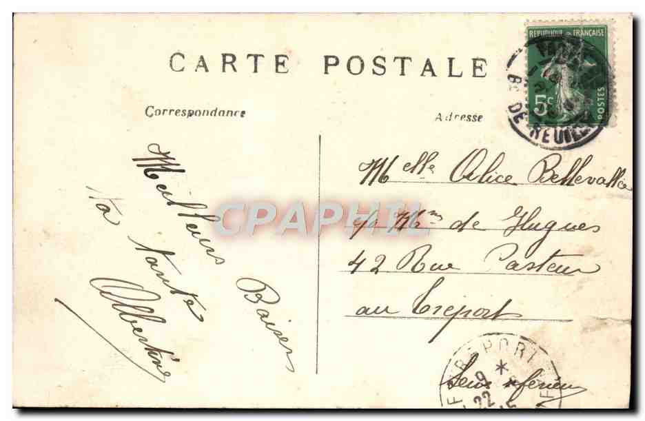 CPA Paris Le Pont Alexandre Et l'Esplanade Des Invalides — Rückseite