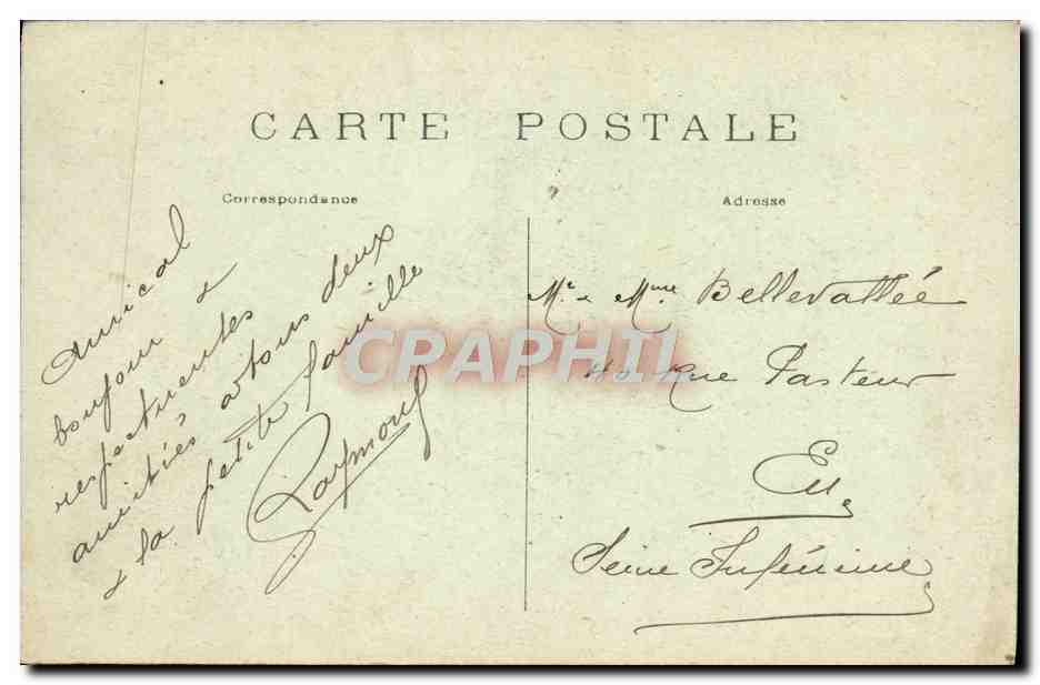 CPA Paris Place De La Concorde — Rückseite
