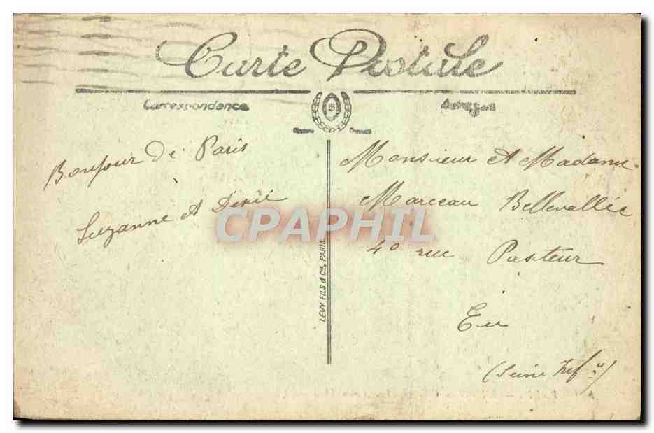 CPA Paris L'Hotel De Ville  — Rückseite