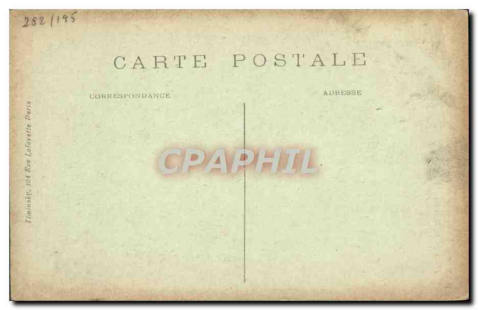 CPA Paris La Colonne De Juillet Place De La Bastille — Rückseite