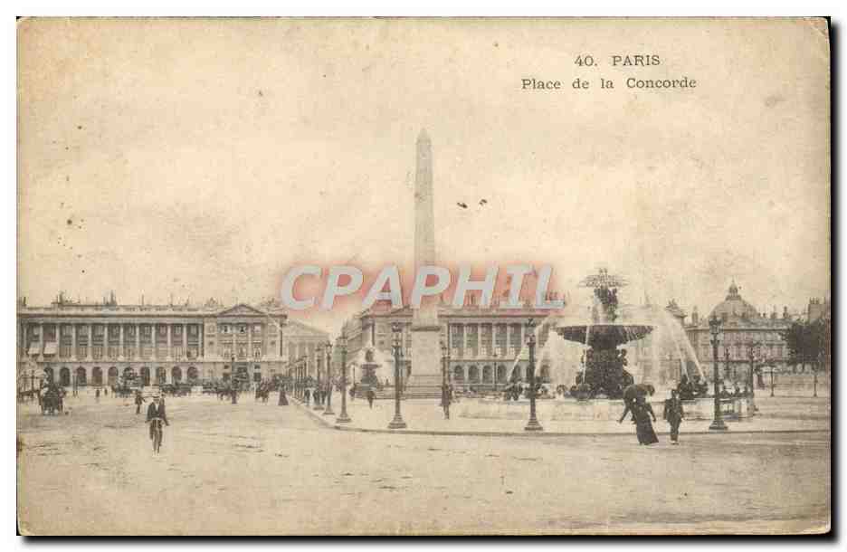 CPA Paris Place De La Concorde
