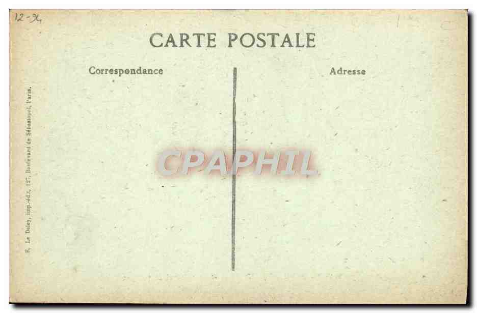 CPA Paris d'Autrefois Rue Saint Roch Ancien Hotel De Gargan — Rückseite