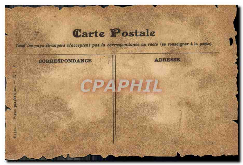 Paris - General View of the Grand Châtelet and the Pont au Change — E. L. D. Paris - Series 5 — Back