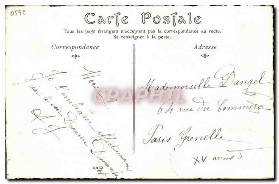 CPA Ancien Paris Cirque National Des Champs Elysees en 1849 — Verso