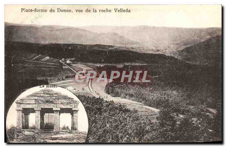 CPA Plate Forme Du Donon Vue De La Roche Velleda Le musee