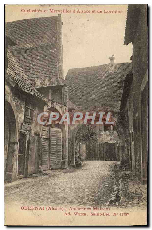 Obernai (Alsace) — Anciennes Maisons — Ad. Weick, Saint-Dié, N° 12797