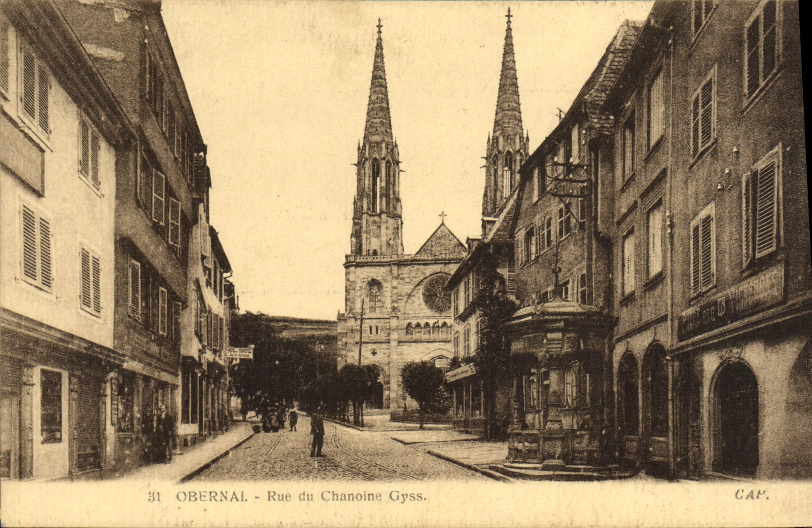 CPA Obernai Rue Du Chanoine Gyss
