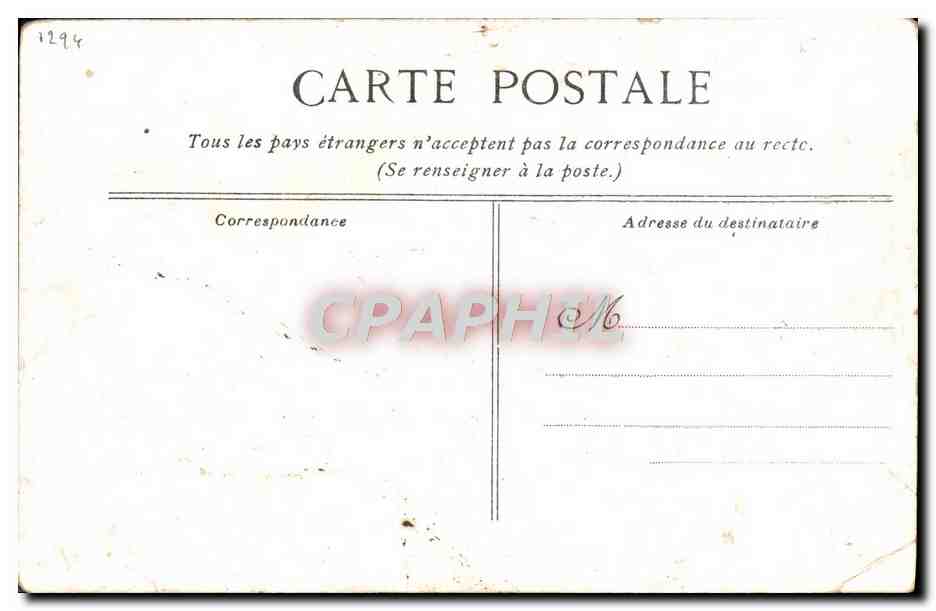 CPA Paris Statue Francis Garnier — Verso
