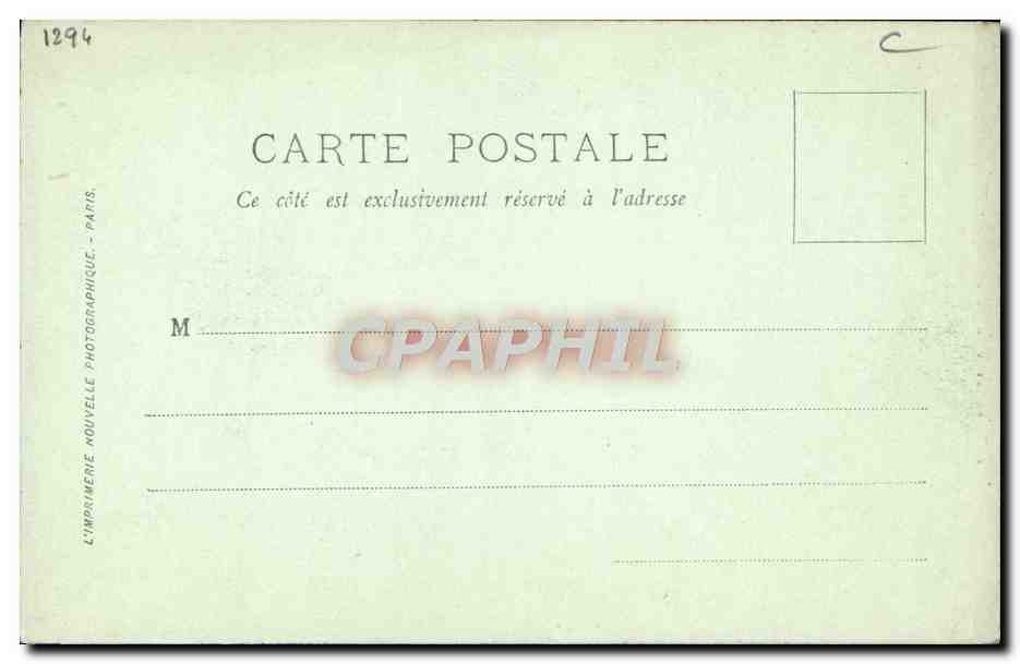 CPA Paris Quand Meme De Mercie — Rückseite