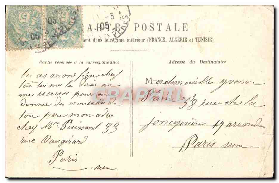 CPA Statue De Victor Hugo Paris — Rückseite