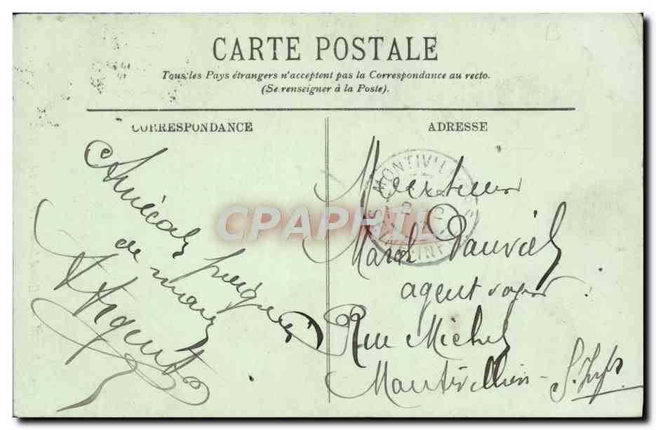 CPA Paris Quand Meme Du Mercie — Verso