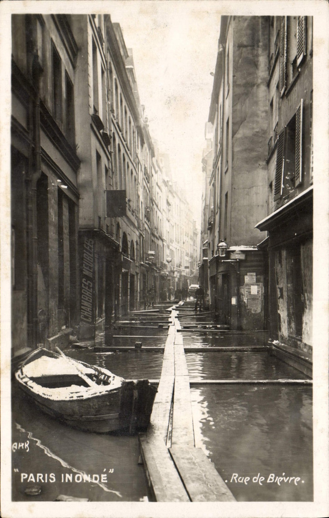 CPA Paris Inonde Rue De Bievre