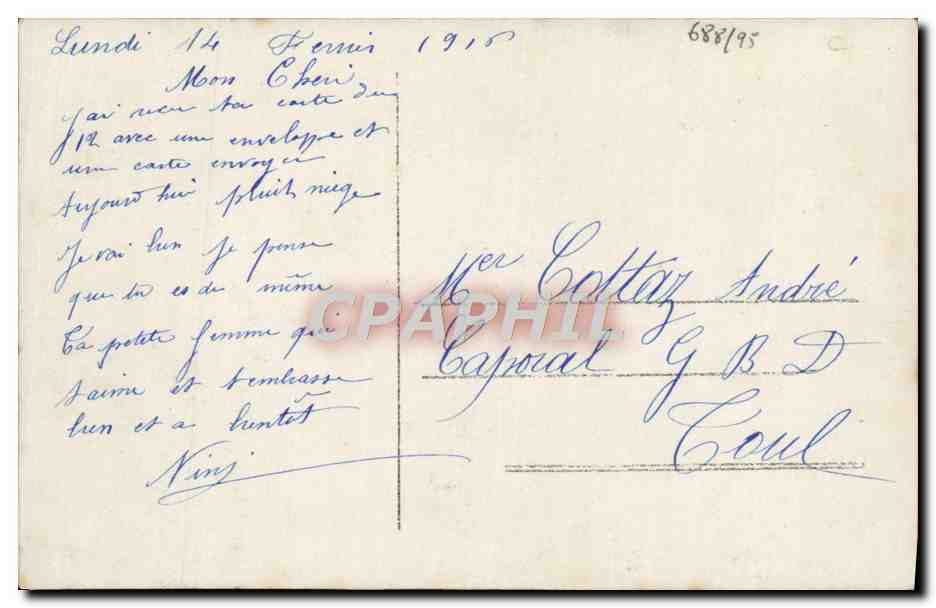 CPA Paris Inonde Rue De Bievre — Rückseite