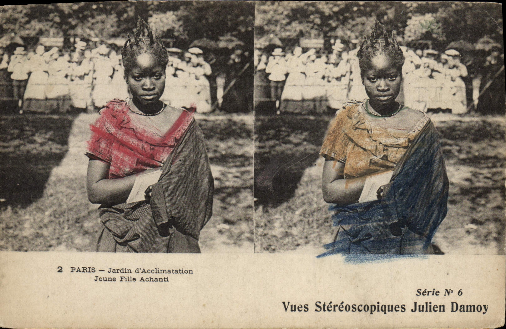 CPA Paris Jardin d'Acclimatation Jeune Fille Achanti Ashanti