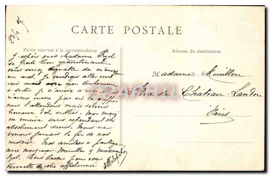 CPA Paris La Statue D'Etionne Dolet — Rückseite