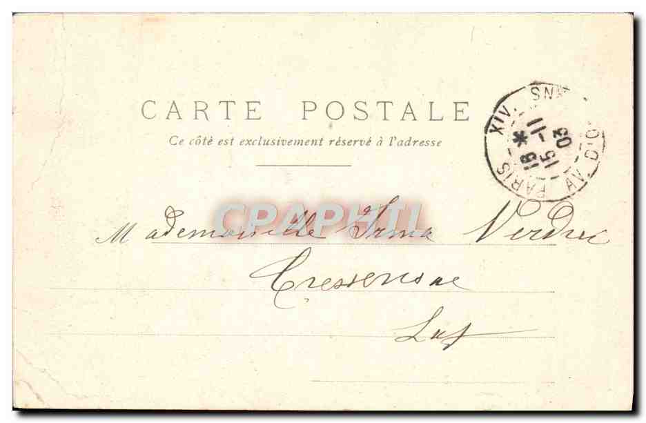 CPA Paris Guy De Maupassant — Rückseite