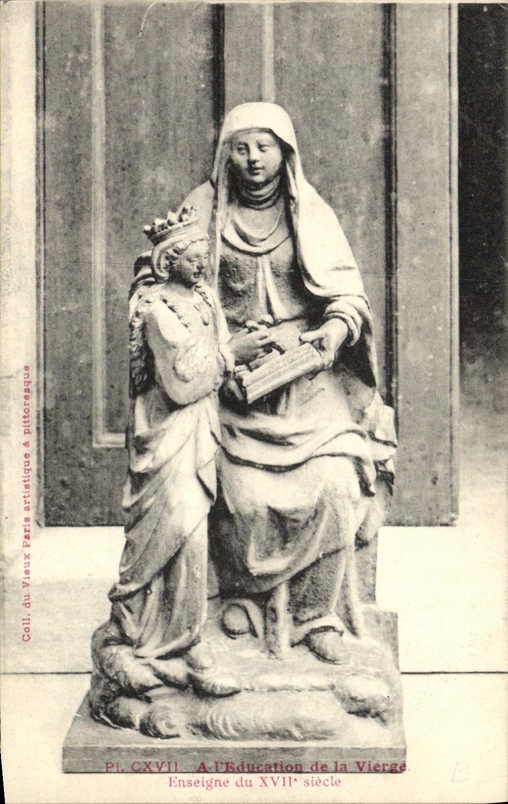 CPA Paris L'Education De La Vierge Enseigne du 17eme