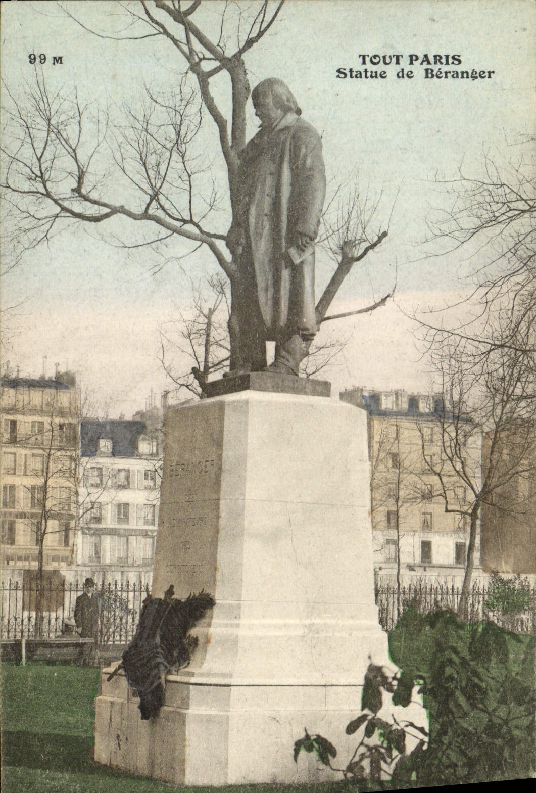 CPA Tout Paris Statue De Beranger
