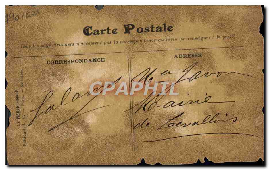 Vieux Paris — Hôtel de Ville de Paris — J.C. Pilet, Paris — Reverso