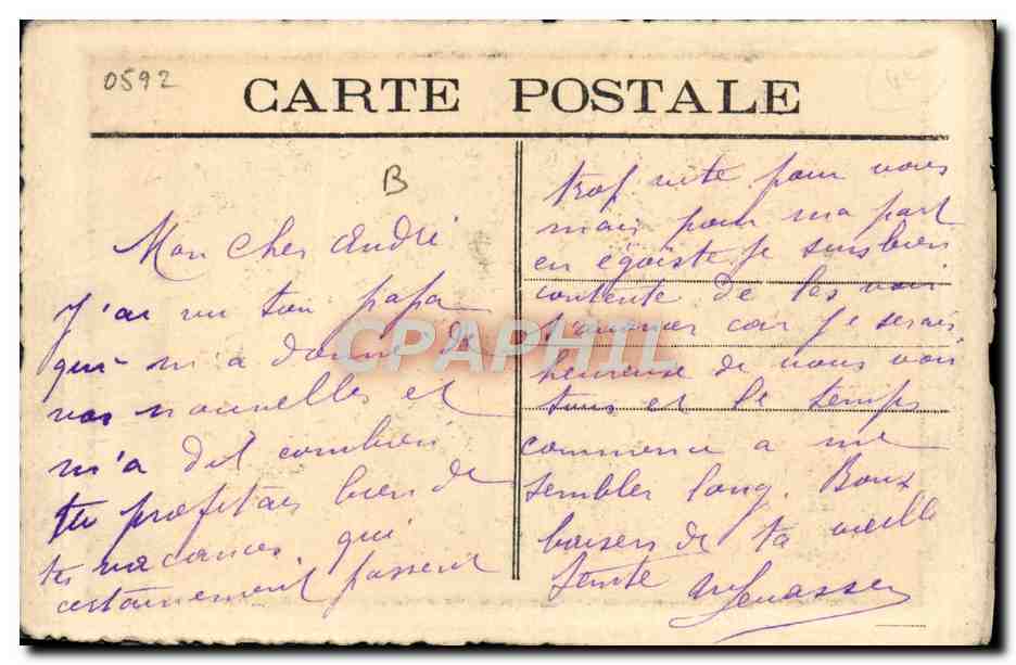 CPA Paris La Cite — Rückseite