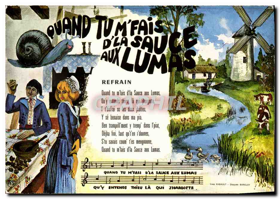 Quand tu m'fais d'la sauce aux Lumas — Yves Rabault — Disques Barclay